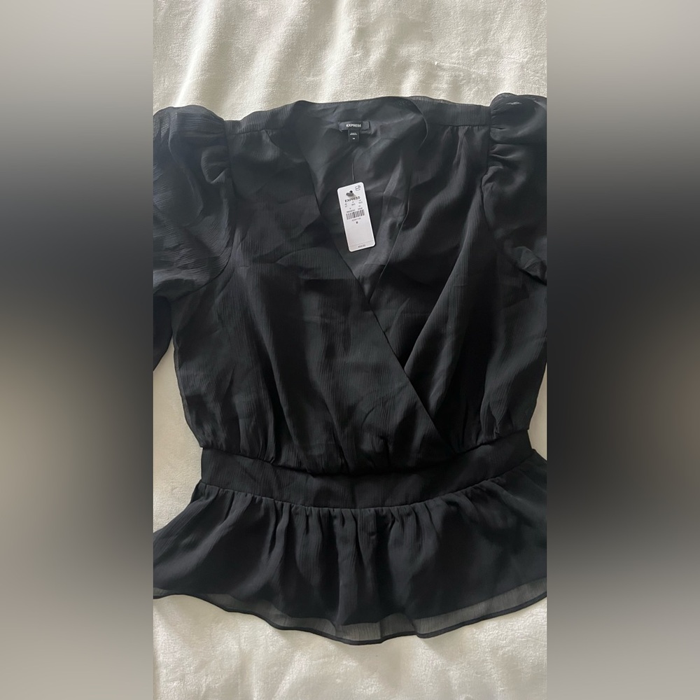 Elegant Black Women's Express Top